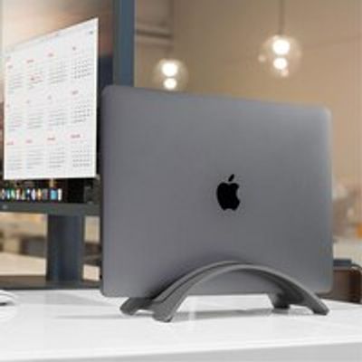 BookArc Vertical for all MacBook From 2018, Space Grey