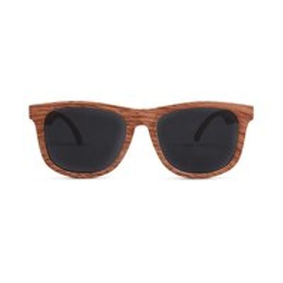 Mustachifier GOLDS Sunglasses - Wood Finish, Ages 3-6