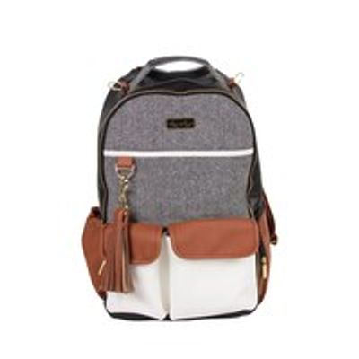 Itzy Ritzy Boss Backpack Diaper Bag Coffee and Cream