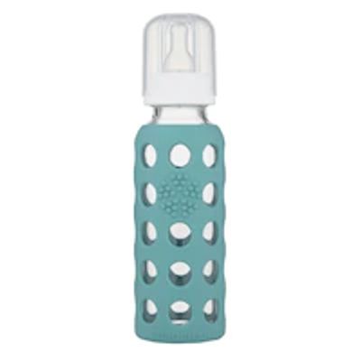 Lifefactory Glass Baby Bottle with Protective Silicone Sleeve Kale 9 OZ 3 to 6 Months
