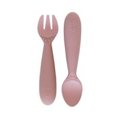 ezpz Mini Fork + Spoon Utensils Blush