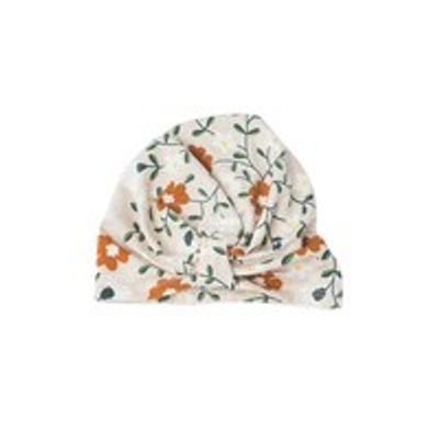 Loulou Lollipop Girl's Turban in TENCEL - Flower Vine (6-12M)