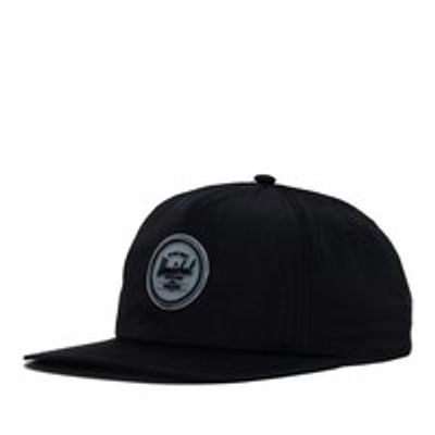 Scout Rubber Patch Hat, Black Wrinkled Nylon