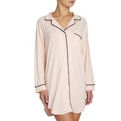 Gisele Sleepshirt, Sorbet Pink/ Black Small