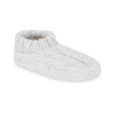 ALL OVER CABLE SLIPPER, OXFORD MEDIUM/LARGE