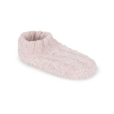 ALL OVER CABLE SLIPPER, BLUSHED SMALL/MEDIUM
