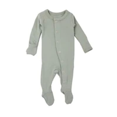 L'ovedbaby Organic Footed Overall Seafoam 6-9m