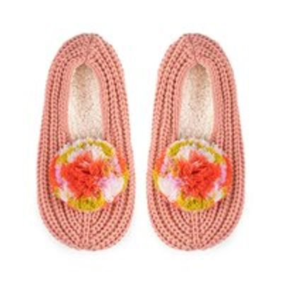 Marble Pommed Rib Slippers