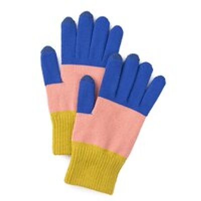 Classic Touchscreen Gloves, Cobalt Coral Golden Olive