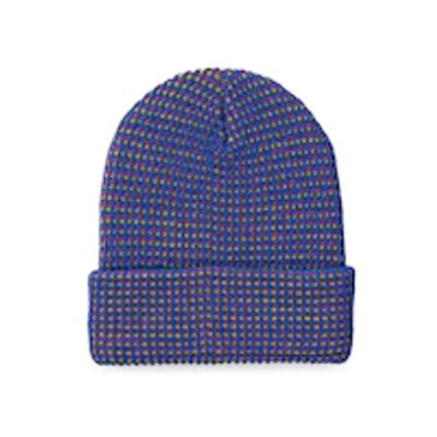 Grid Simple Rib Hat, Cobalt Yellow