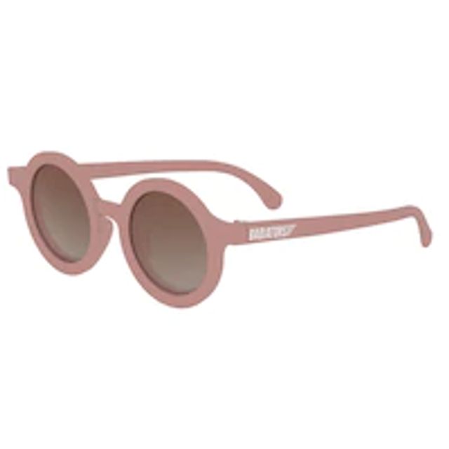 Limited Edition Euro Round Non-Polarized Sunglasses, Soft Pink