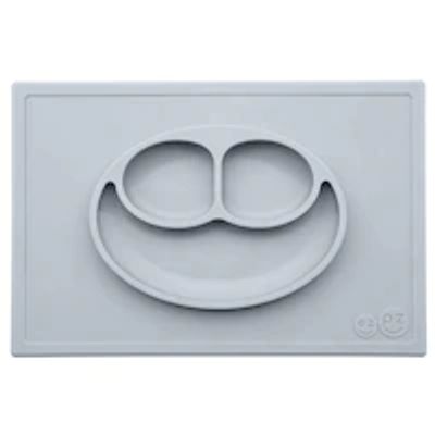 ezpz Happy Mat All-in-one Placemat and Plate Pewter