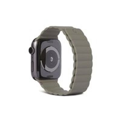 Silicone Magnetic Traction Strap for Apple Watch 42/44/45mm, Olive