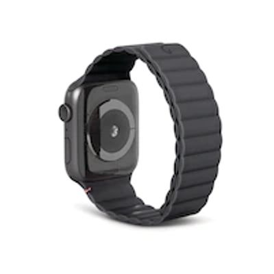 Silicone Magnetic Traction Strap for Apple Watch 38/40/41mm, Charcoal