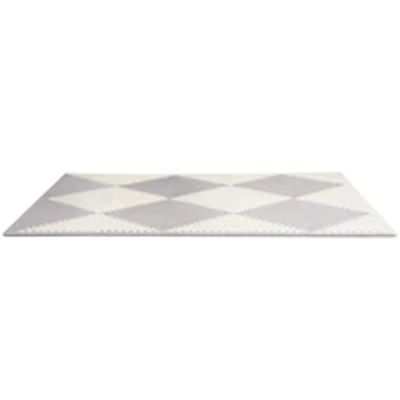 Skip Hop PLAYSPOT Geo Foam Floor Tiles, Grey/Cream