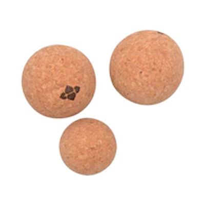 Natural Cork Massage Ball Trio