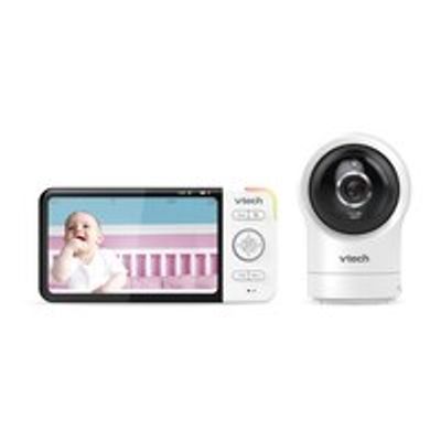 Smart Wi-Fi Video Baby Monitor with 5" display and 360 degree Camera, White
