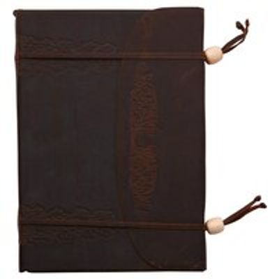 Leaves Double Wrapped Unlined Leather Journal