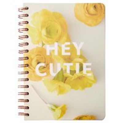 A5 Spiral Notebook Bloom Baby Ranunculus Hey Cutie -Yellow