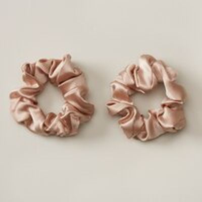 SET OF 2 SILK SCRUNCHIES