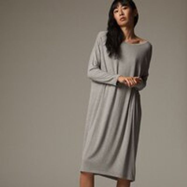RELAXED LONG SLEEVE LOUNGE DRESS