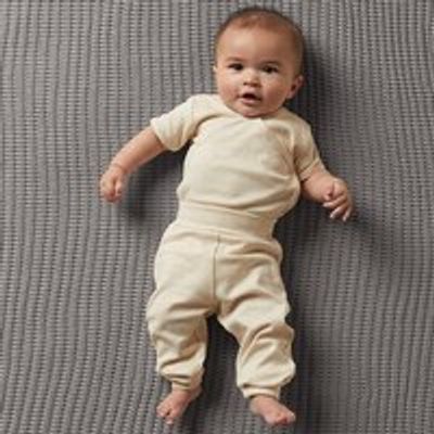 THE LITTLEST ORGANIC JOGGER PANT - OATMEAL BABY 0-3 MONTHS