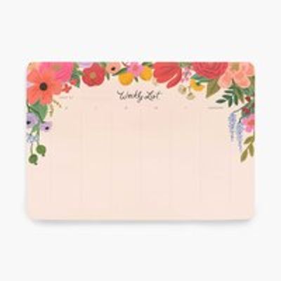 Rifle Paper Co Weekly Desk Pad Garden Party