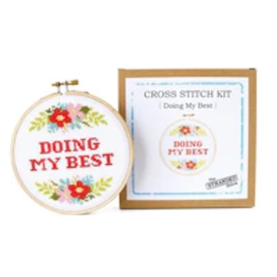 Cross Stitch Kit Doing My Best