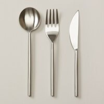 OUI STAINLESS-STEEL TRAVEL FLATWARE SET OF 3