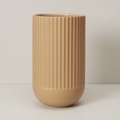 LARGE PORCELAIN VASE KHAKI