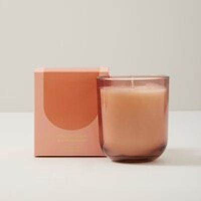 POURED GLASS CANDLE, CINNAMON MULLED CIDER