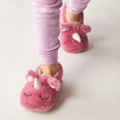KID'S SLIPPERS, UNICORN MEDIUM