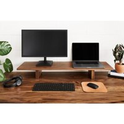 Ergonofis Desk Shelf Solid Walnut