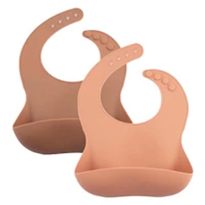 SET OF 2 CATCH-ALL SILICONE BIBS
