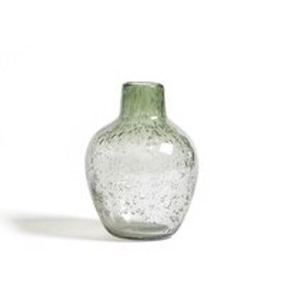 Bubble Glass Vase, Tourmaline Green
