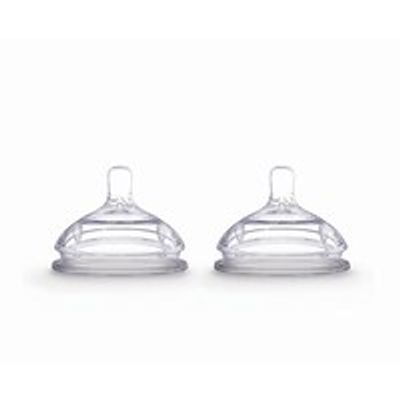 Comotomo Natural Teat Silicone Nipple Baby Bottle Lid Slow Flow 0 to 3 Months