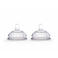 Comotomo Natural Teat Silicone Nipple Baby Bottle Lid Variable Flow 6 to 24 Months