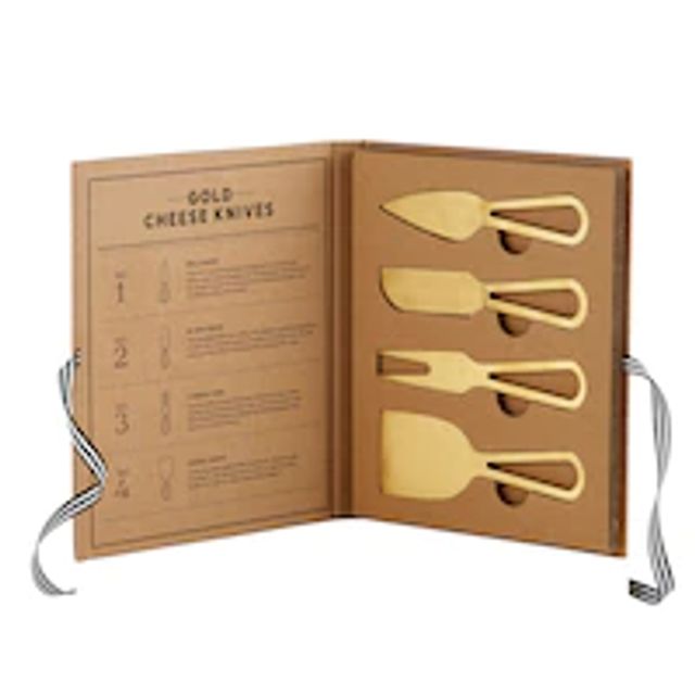 GOLD CHEESE KNIVES GIFT SET