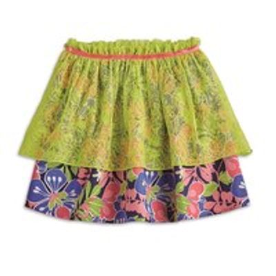AMERICAN GIRL(r) -Tiered Tropical Skirt for Girls - Size: Extra Small (More Sizes Available)