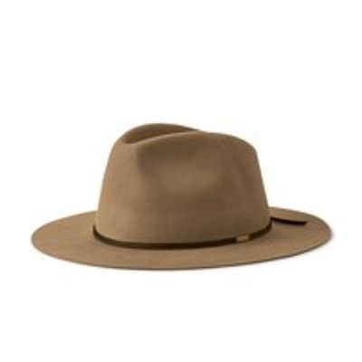 WESLEY PACKABLE FEDORA KHAKI, X-SMALL