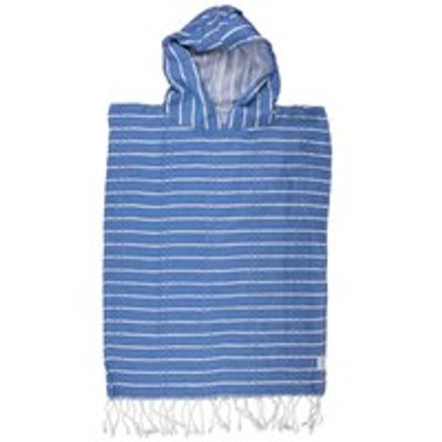 House of Jude Child Poncho Turkish Towel Blue Moon