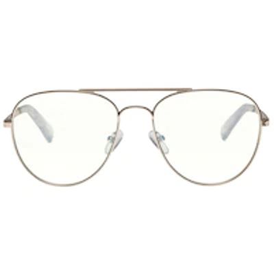 Hard crimes Bluelight Glasses, Gold