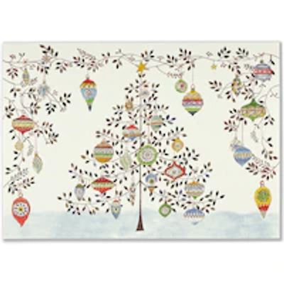 Holiday Boxed Cards Ornament Tree Set of 20