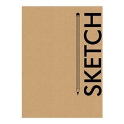 OPEN BOUND SKETCHBOOK LARGE CRAFT PENCIL