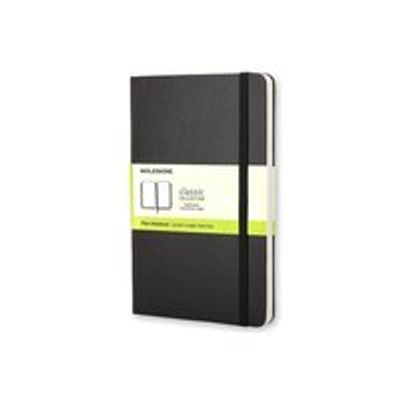 Moleskine Classic Notebook, Plain/Blank, Hard Cover, Large (5" x 8.25"), Black