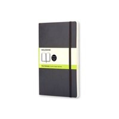 Classic Notebook, Plain/Blank, Soft Cover, Pocket, Black