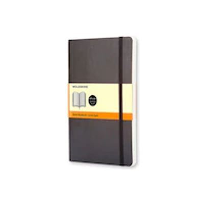 Moleskine Classic Notebook, Ruled/Lined, Soft Cover, Large (5" x 8.25"), Black