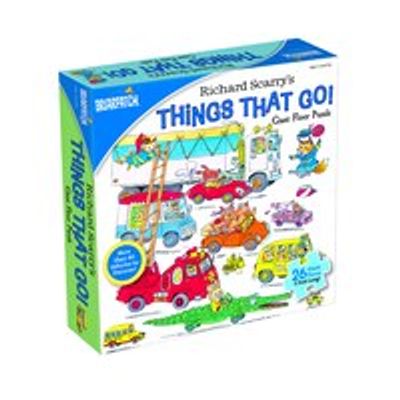 Richard Scarry THINGS THAT GO! 26 PC FLOOR PUZZLE