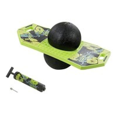 Flybar Pogo Ball Trick Board with Grip Tape Green Mean