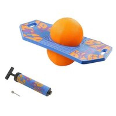 Flybar Pogo Ball Trick Board with Grip Tape Blue Dawn